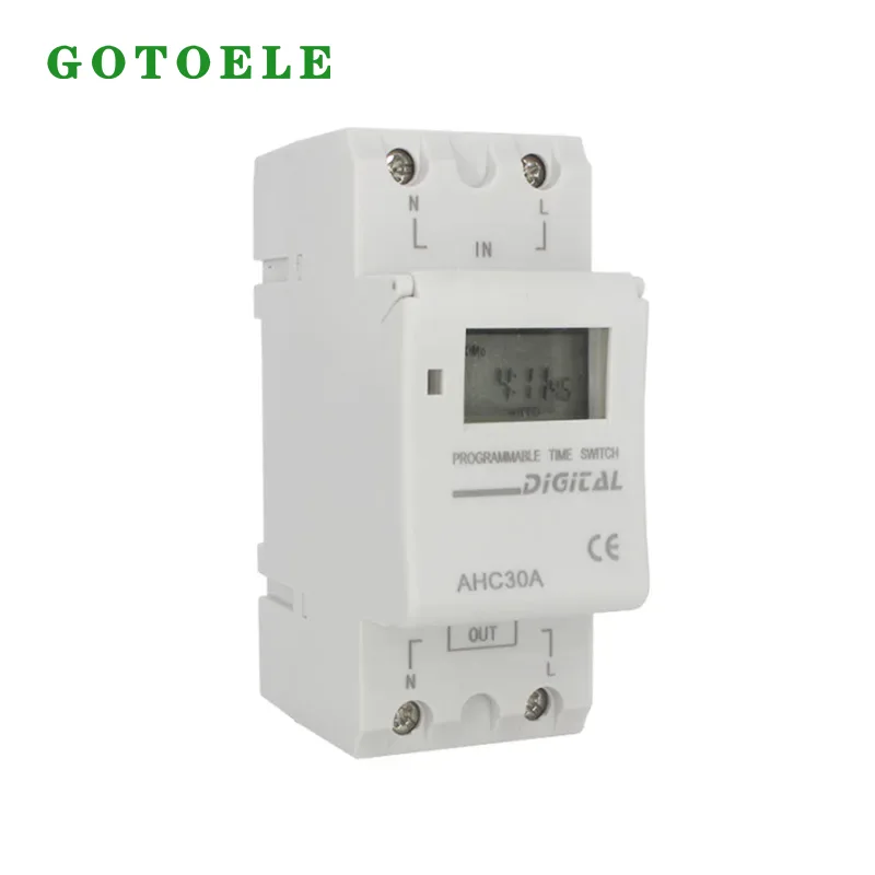 AHC30A DIN Rail Weekly Programmable Digital Timer Switch